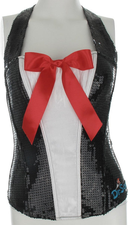 Dr Seuss Cat in the Hat Sequined Corset Lingerie