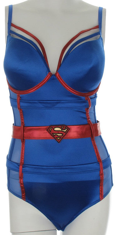 Superman Supergirl Costume Bodysuit