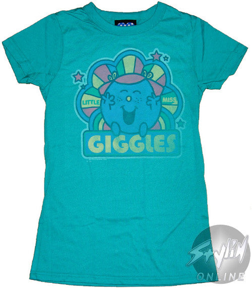 Little Miss Giggles Rainbow Baby T-Shirt
