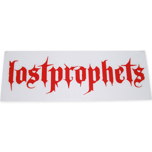 Lostprophets Name Red Decal