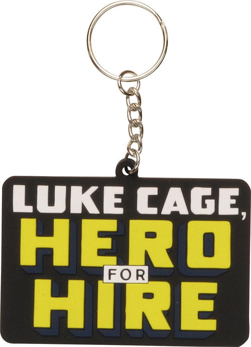 Luke Cage Hero For Hire Keychain in Black