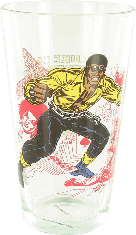 Luke Cage Power Man Pint Glass in Yellow