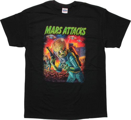 Mars Attacks Alien Blast Art T-Shirt