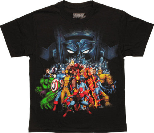 Marvel Comics Large Group Eyes Youth T-Shirt