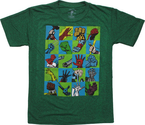 Marvel Hero Hands Youth T-Shirt