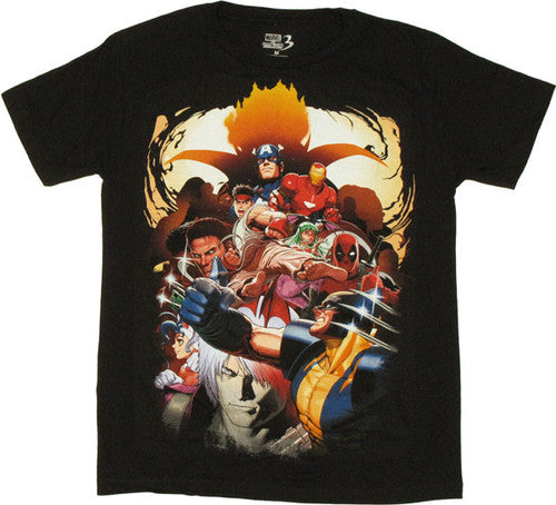 Marvel vs Capcom 3 Group T-Shirt Sheer