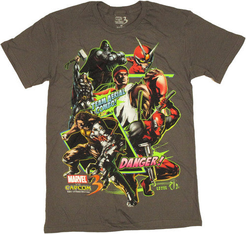 Marvel vs Capcom 3 Team Combo T-Shirt Sheer