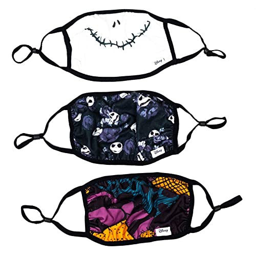 Nightmare Before Christmas 3pc Cloth Face Mask Set in Blue