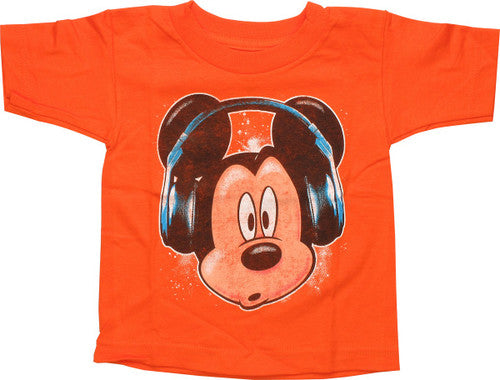 Mickey Mouse Headphones Toddler T-Shirt