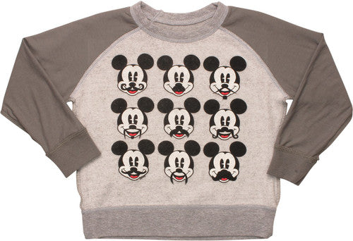 Mickey Mouse Staches Inside Out Toddler SweaT-Shirt