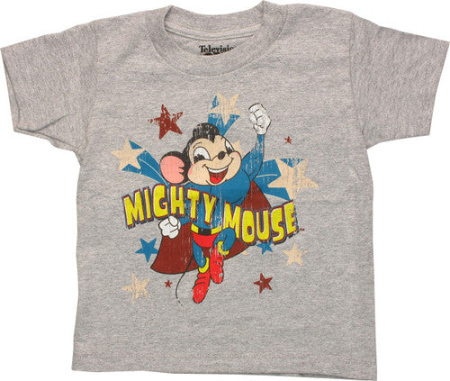 Mighty Mouse Patriotic Distressed Toddler T-Shirt
