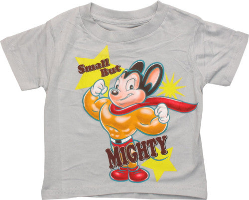 Mighty Mouse Small But Mighty Gray Toddler T-Shirt