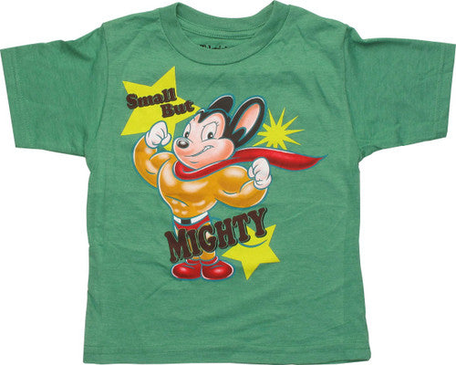 Mighty Mouse Small But Mighty Green Toddler Shirt