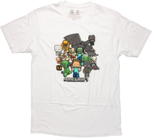Minecraft Group White T-Shirt