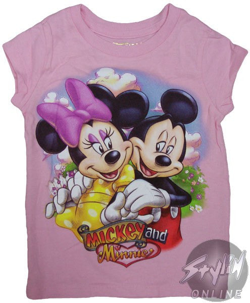 Minnie and Mickey Girls T-Shirt