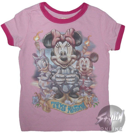 Minnie Tiki Kingdom Girls T-Shirt