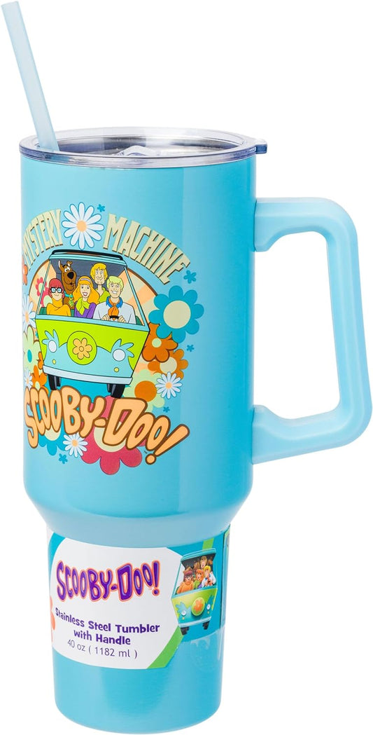 Scooby Doo Mystery Machine Stainless Steel 40oz Tumbler with Handle and Straw