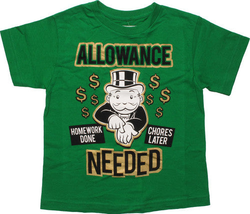 Monopoly Allowance Needed Youth T-Shirt