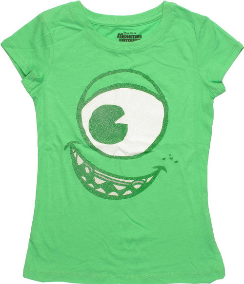 Monsters Inc Mike Glitter Face Juvenile T-Shirt