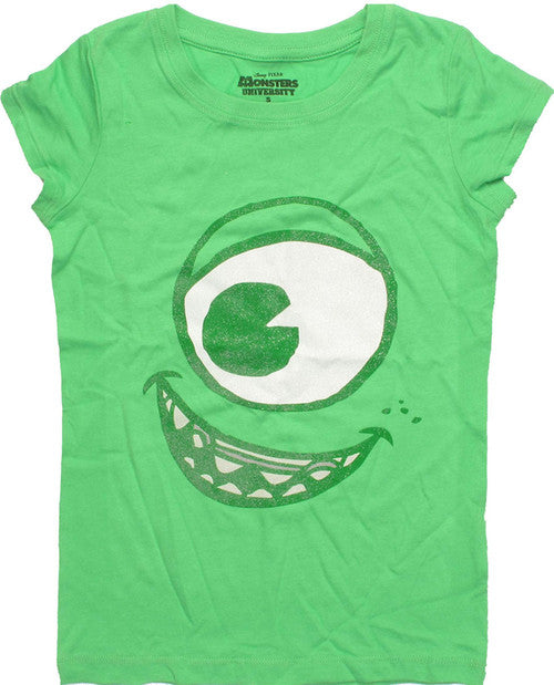 Monsters Inc Mike Glitter Face Youth T-Shirt