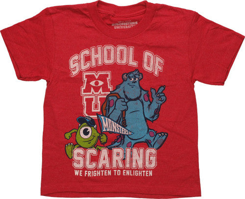 Monsters Inc MU School of Scaring Juvenile T-Shirt