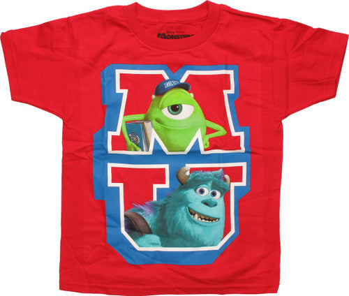 Monsters University MU Duo Red Juvenile T-Shirt