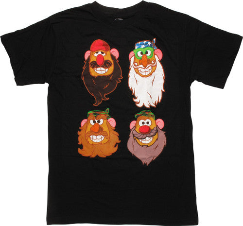 Mr Potato Duck Dynasty Heads T-Shirt