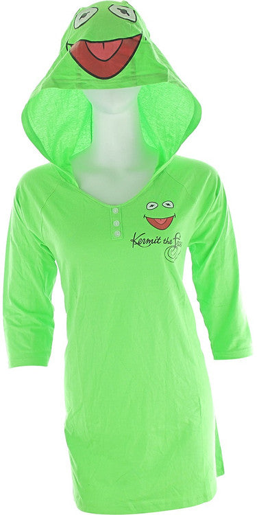 Muppets Kermit Hooded Junior NighT-Shirt