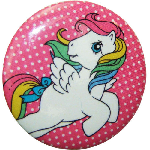 My Little Pony Rainbow Pony Button in White