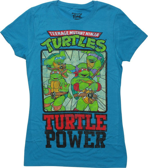 Ninja Turtles Heroes Turtle Power Juniors T-Shirt