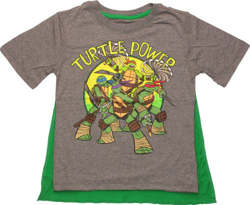 Ninja Turtles Power Circle Caped Juvenile T-Shirt