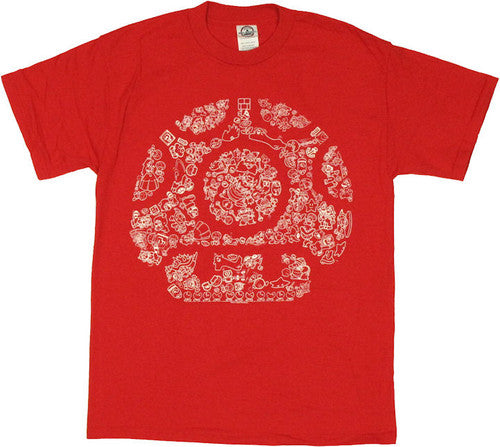 Nintendo Mushroom Mosaic T-Shirt