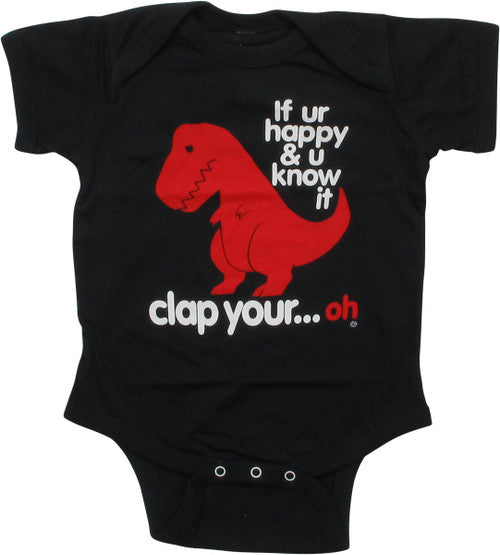 Goodie 2 Sleeves Sad T-Rex Clap Your Oh Snap Suit