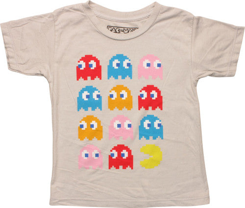 Pacman 11 Ghosts in Rows Toddler T-Shirt