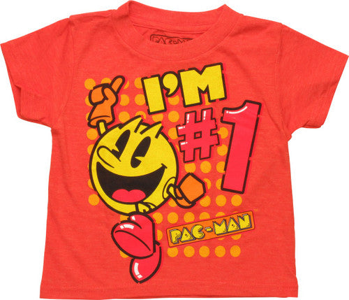 Pacman I'm Number One Toddler T-Shirt