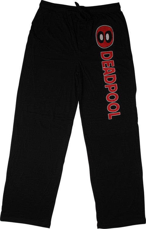 Deadpool Logo Name Black Lounge Pants