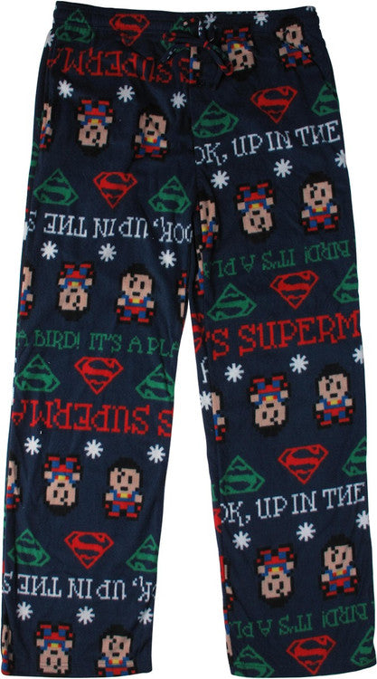 Superman Up In Sky Ugly Sweater Lounge Pants