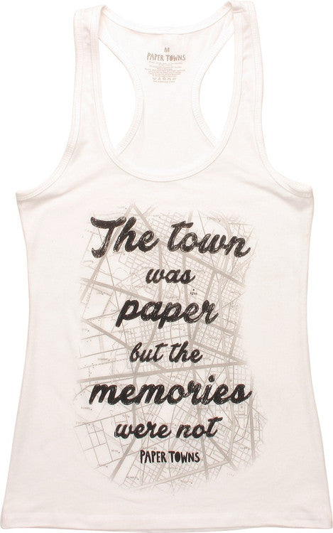 Paper Towns The Town Was Paper Junior Tank Top