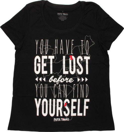Paper Towns You Can Find Yourself Ladies T-Shirt
