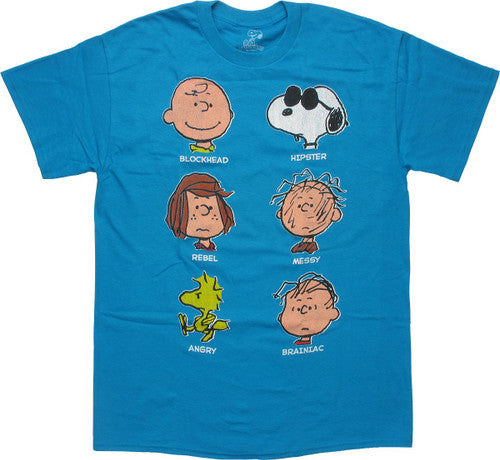 Peanuts Character Descriptions T-Shirt