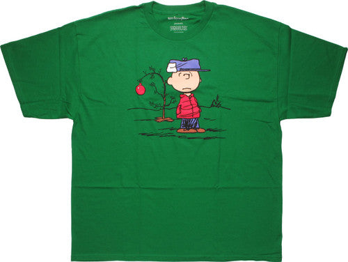 Peanuts Charlie Christmas Tree T-Shirt