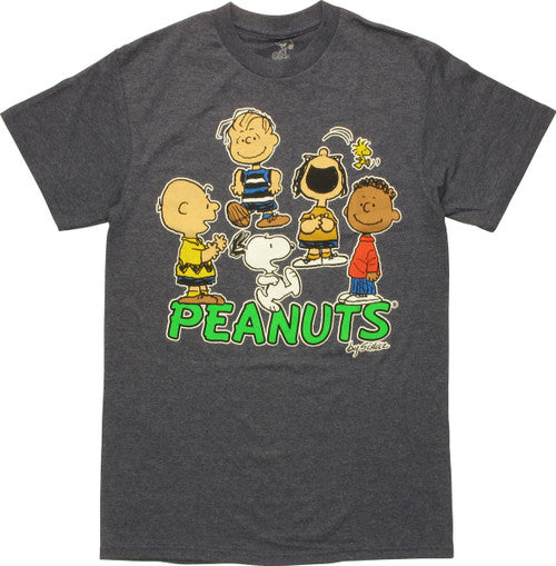 Peanuts Gang Laughing & Hanging Out T-Shirt Sheer
