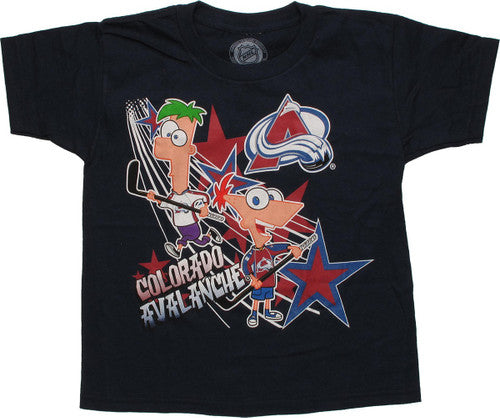 Phineas and Ferb Colorado Avalanche Juvenile T-Shirt