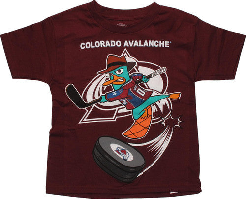 Phineas and Ferb Colorado Avalanche Swoosh Juvenile T-Shirt