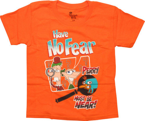 Phineas and Ferb Have No Fear Perry Juvenile Shirt