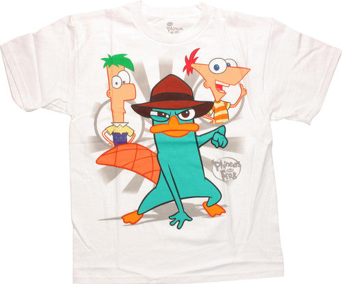 Phineas and Ferb Hero Stance Youth T-Shirt