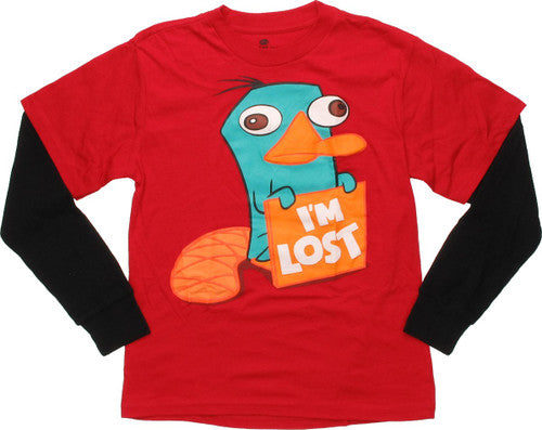 Phineas and Ferb Im Lost Long Sleeve Youth T-Shirt