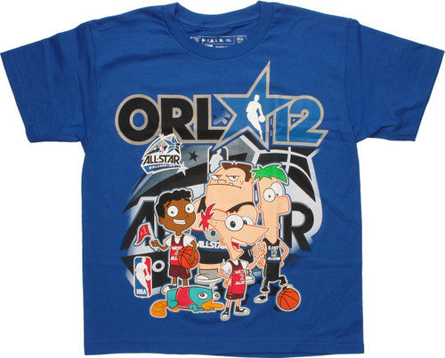 Phineas and Ferb NBA All Stars Youth T-Shirt