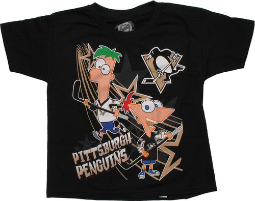 Phineas and Ferb Pittsburgh Penguins Juvenile T-Shirt