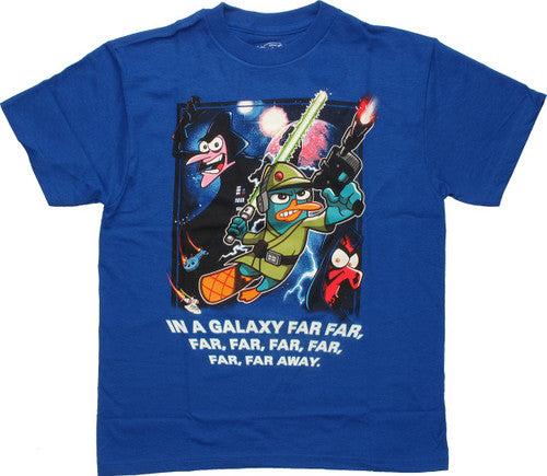 Phineas and Ferb Star Wars Far Away Youth T-Shirt